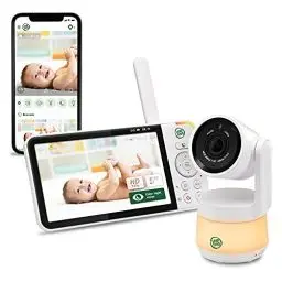 Produktbild: LeapFrog LF925HD Babyphone mit Kamera, 720p, 5-Zoll-HD-Farbdisplay Intelligente Babyfone, Babyphone mit neig/schwenkbare Kamera und APP, Video Baby Monitor mit WLAN, Temperatur/Feuchtigkeitssensor