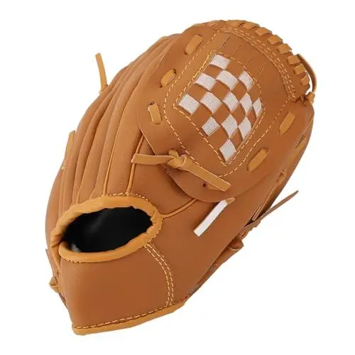 Produktbild: Leapiture Baseball-Handschuh, ergonomisch, PU-Leder, Baseball-Handschuh, Softball-Handschuh, weich, professionell, für Jugendliche und Erwachsene (12.5 Inch)