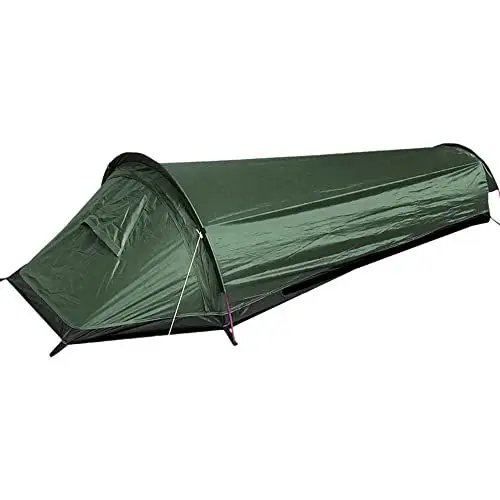 Produktbild: Leapiture Outdoor-Campingzelt, leichtes Zelt, Camping-Grundfläche, einfacher Aufbau für 1-Personen-Zelt, Rucksack-Zelt (Armeegrün)