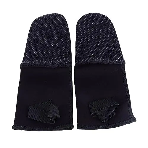 Produktbild: Leapiture Tauchsocken, Schnorchelsocken, Surfsocken, Strandsocken, Unterwassersocken, Schwarz mit vollständiger Knöchelabdeckung zum Schwimmen, Tauchen