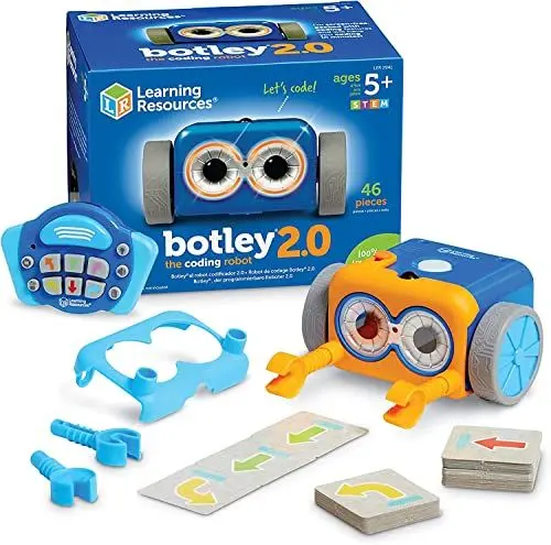 Produktbild: Learning Resources Botley 2.0, Ab 5 Jahren, Programmierbarer Roboter für Kinder, Coding-Spielzeug ohne Bildschirm, Fördert Mint-Fähigkeiten & logisches Denken