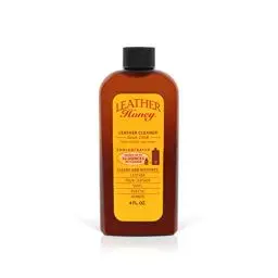 Produktbild: LEATHER Honey Lederreiniger - Premium Leder Reinigung für Lack- und Lederbekleidung, Möbel, Autoinnenraum, Schuhe und Zubehör, konzentrierte Formel, ergibt 946 ml wenn verdünnt