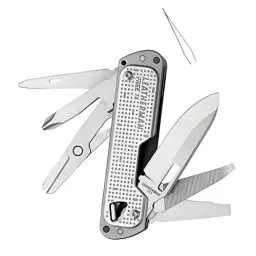 Produktbild: Leatherman 488955 Free T4 Multi-Tool und Taschenmesser mit Magnet-Technologie und einhändiger Bedienbarkeit, 12 Werkzeuge