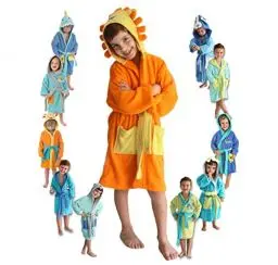 Produktbild: LEBENGOOD,Bademantel für Kinder im Teenageralter Baumwolle: mädchen, jungen,100% Baumwolle OEKO-TEX,2 Taschen, Gürtel, Kapuze (6_years, 8_years, Leone)