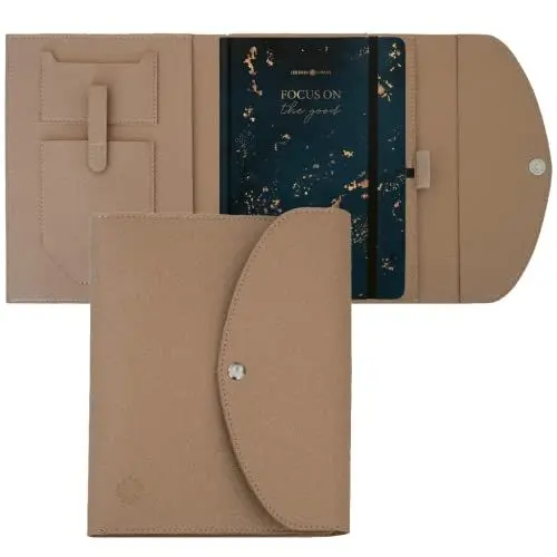 Produktbild: Lebenskompass Buchhülle A5 im edlen Design von 