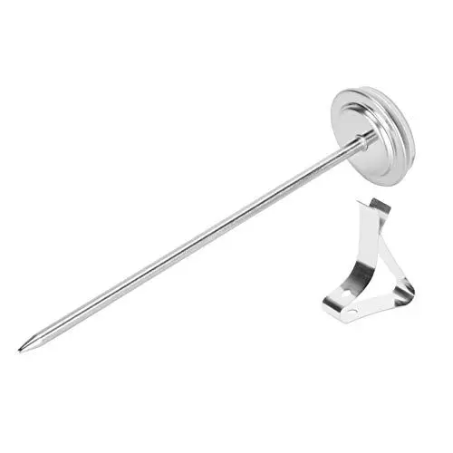 Produktbild: Lebensmittelthermometer zum Kochen und Backen, Küchenthermometer, Bonbonthermometer mit Sondenclip, Milchaufschäumthermometer, Zifferblattthermometer