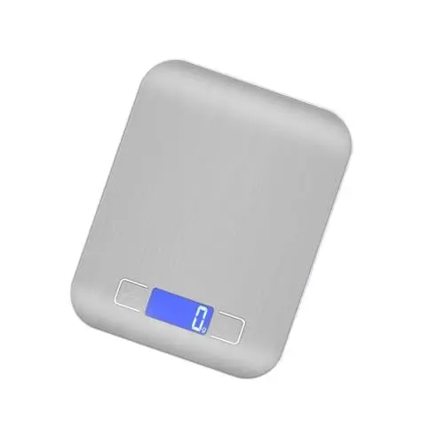 Produktbild: Amosfun 5kg/1g Digitale Küchenwaage Aus Edelstahl Multifunktionale Lebensmittelwaage Für Zuhause Ohne Batterie Präzise Messungen Für Kochen Und Backen