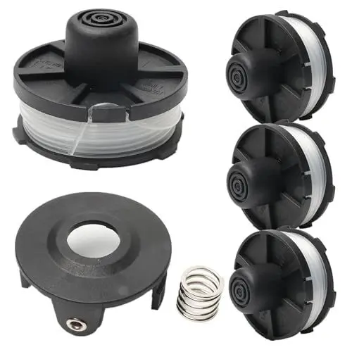 Produktbild: Lebenswuerze Fadenspulen für Makita Trimmer Rasentrimmer 195858-1 (4 PCS, Länge: 8m, Ø1,60mm mit Spulenabdeckung)