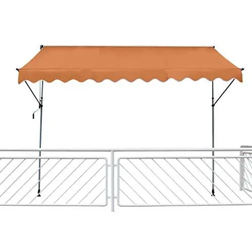 Produktbild: Leco B 300 orange Klemmmarkise, ca T 120 x H 200-300 cm 24202105, ca. B 300 x T 120 x H 200-300 cm