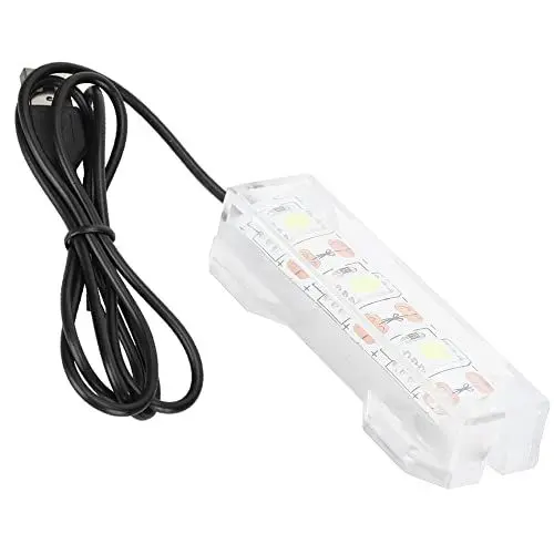 Produktbild: Pssopp LED Aquarium Beleuchtung Kleines Aquarium Wasser Pflanzen Licht Desktop Aquarium Mini Dekoration Weiche LED Lampe