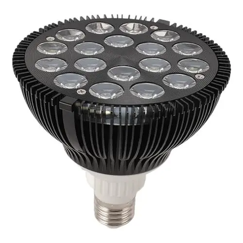Produktbild: Hyuduo LED-Aquariumbeleuchtung, Vollspektrum-Aquarium-Licht, 18 W, Salzwasser-Süßwasser-Aquarium-Licht für Fische, Korallenalgen, Professionelle Aluminiumlegierung, E26-E27-Fassung