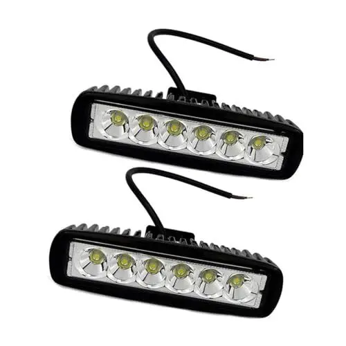 Produktbild: LED Arbeitsscheinwerfer, 18W LED Offroad Zusatzscheinwerfer 12V 24V Scheinwerfer 6000K IP67 Wasserdicht Rückfahrscheinwerfer für Traktor Bagger SUV UTV ATV - 2 Stück