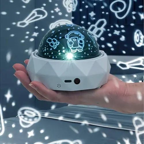 Produktbild: LED Astronaut Sternenhimmel Light, Sternenhimmel Projektor Kinder, Nachttischlampe Kinder,Akku Lampe Kinderzimmer Deko,Personalisierte Geschenke Baby