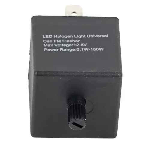 Produktbild: LED Blinker, Universal 12V 24V flacher blinkgeber 3-PIN Einstellbare Blinkrelais Motorrad Lastunabhängig LED Blinker Lampe Flasher Relais, für Automotive Motorrad Traktor Fahrzeu