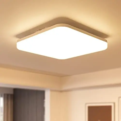 Produktbild: LEDYA LED Deckenleuchte Flach 24W, Deckenlampe, IP54 Modern Led Panel Deckenleuchte Wohnzimmer Schlafzimmer Badezimmer Kinderzimmer,Deckenleuchten 2700K 2200LM Warmweiß Ø275mm