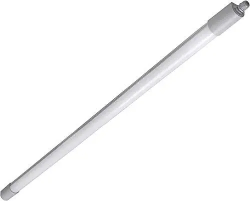 Produktbild: LED Feuchtraumleuchte 33 Watt 4000K reinweiß 4000lm IP65 wasserfest schlagfest 120cm Feuchtraumwannenleuchte durchgangsverdrahtet Leuchte Keller Werkstatt Halle Garage Lager (33W / 1 Stück)