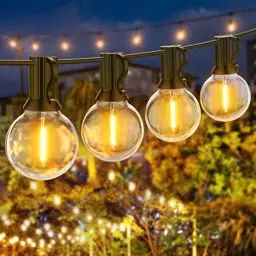 Produktbild: LED Lichterkette Außen, 18M/60FT 30+1 G40 Birnen Lichterkette Glühbirne IP45 Wasserdichte Innen Außen Lichterketten für Weihnachtsdeko, Party, Garten, Terrasse, Hochzeiten, Zimmer