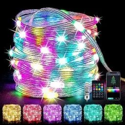 Produktbild: LED Lichterkette Innen, USB Lichterkette für Zimmer Deko Fotowand, Mädchen Jungen Schlafzimmer, Hochzeit, Geburtstag, Party, Festival, Möbel Dekoration