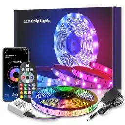 Produktbild: LED Strip 6m, RGB LED Streifen, Lichterkette mit Fernbedienung Upgrade auf 6m, Musiksync Farbwechsel Band Lichter für die Beleuchtung