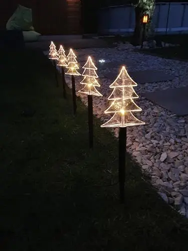 Produktbild: LED Tannenleuchtstäbe, mit 5 Stäben welche mit je 1 warmweisen LED ausgestattet sind