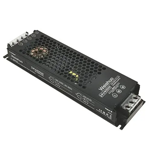 Produktbild: LED Trafo 24V 400W 16.7A IP20 LED Transformator AC 220V auf DC 24 Volt Konstante Spannung Schlankes Netzteil für LED-Streifen und LED-Innenleuchten