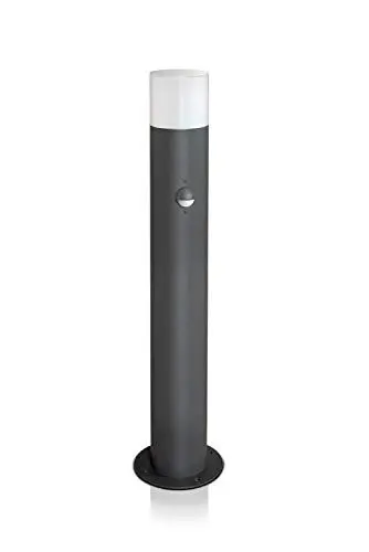 Produktbild: LED Universum Wegeleuchte mit Bewegungsmelder Höhe 60cm rund anthrazit IP44 inklusive Leuchtmittel E27 austauschbar | Gartenlampe Pollerleuchte Außenstehleuchte Sockelleuchte Wegbeleuchtung Terrasse