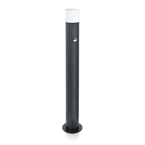 Produktbild: LED Universum Wegeleuchte mit Bewegungsmelder Höhe 80cm rund anthrazit IP44 inklusive Leuchtmittel E27 austauschbar | Gartenlampe Pollerleuchte Außenstehleuchte Sockelleuchte Wegbeleuchtung Terrasse