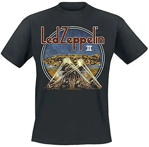 Produktbild: Led Zeppelin LZII Searchlights Männer T-Shirt schwarz S 100% Baumwolle Band-Merch, Bands