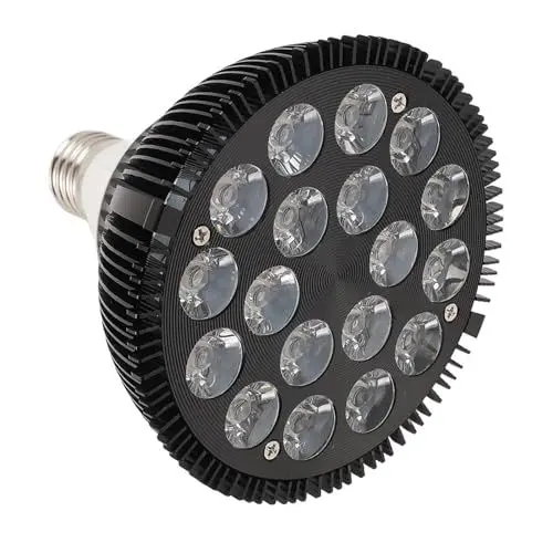 Produktbild: LED-Aquariumbeleuchtung, 18 W, Pflanzenbeleuchtung, Aquarium-Glühbirne, UV-blau, weiß, Rot, Grün, 6-Band-Vollspektrum-Pflanzen, Wachstumslampe, Refugium-Licht, für Korallenriffe