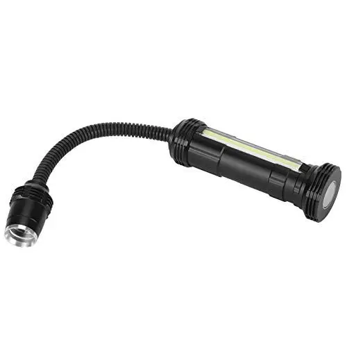 Produktbild: LED-Arbeitsleuchte, LED-Arbeitsleuchte, Flexible Schwanenhals-LED-Arbeitsleuchte, Aluminium, USB-Aufladung, IP44, Wasserdicht, mit Magnetfuß für Mechanische Arbeitsleuchten
