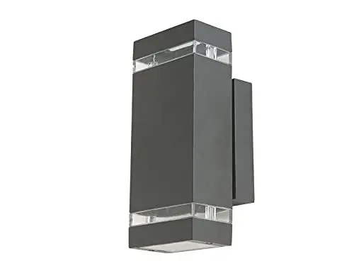 Produktbild: LED-Außenwandleuchte Focus in Anthrazit,Wandlampe up & down,IP 44 Spritzwasserschutz,Außenbeleuchtung 8 Watt 23,5cm Hoch, 6050 GR LED