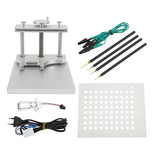 Produktbild: LED-BDM-Rahmen-Set BDM100 LED-BDM-Rahmen ECU-Programmierer ECU-Programmierung LED-Rahmen BDM-Rahmen-Testplatine mit 4 Sondenstiften Set für BDM100-Programmierer EU-Stecker 100‑240 V