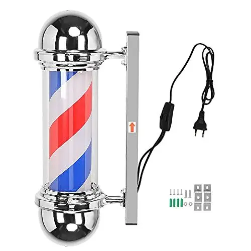 Produktbild: LED-Blinker Barber Shop Pole, Barber Shop Schild, Salon Shop für Schönheitssalon(Europäischer Standard 220V)