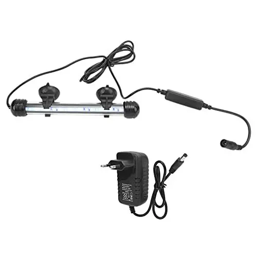 Produktbild: Tnfeeon LED-Licht für Aquarienpflanzen, Aquarium-Licht mit Timer und Ausziehbaren Halterungen, 3 Modi, Wasserdicht, Schwarz, Acryl/Kunststoff