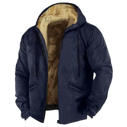 Produktbild: Lederjacke Herren Jagdbekleidung Herren Winterjacke Jungen 176 Herren Winterjacke Parka Herren Winter Winterjacke Herren 4Xl Winter Jacket Men Herren Jacke Herren Lederjacke Blau 5Xl