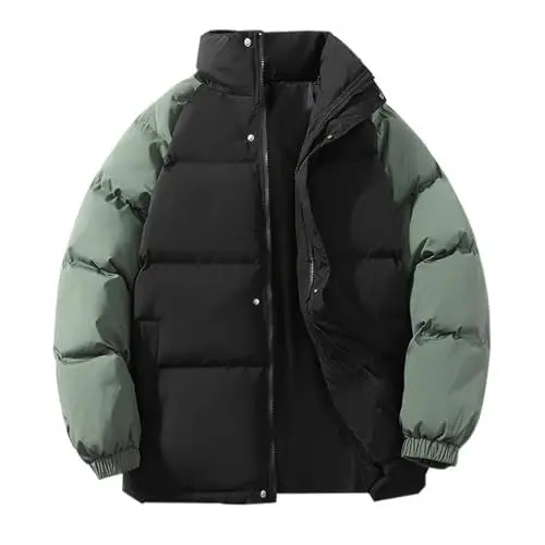 Produktbild: lederjacke herren sweatjacke herren ohne kapuze gefütterte fleecejacke herren steppjacke mit kapuze mantel herren herrenwesten sportlich jacke herren lang herren übergangsjacke