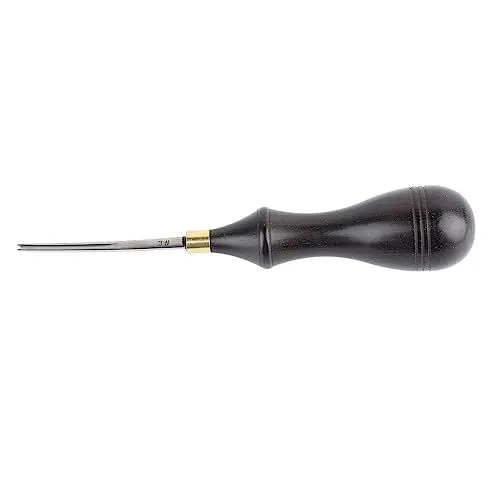 Produktbild: Lederkanten Beveler Leder Rand Beveler Leder Kantenschneider Holzgriff Lederkanten Werkzeug Kanten, U-förmige Edelstahl Klinge DIY Leder Beveler Werkzeug (1.3mm)