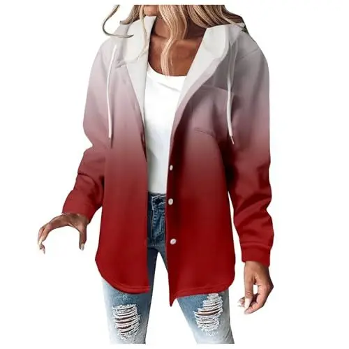 Produktbild: Ledermantel Damen Lang Damen Mantel mit Kapuze Long Coat For Women Brauner Mantel Damen Jacket Damen Elegant Festlich Frühlingsmode 2024 Damen Oberteile Damen Elegant Cordjacke