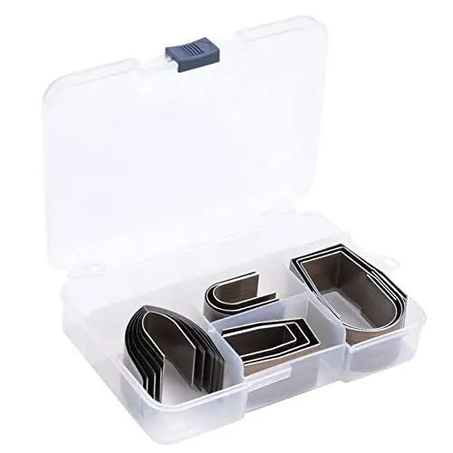 Produktbild: Leder-Stanzset, Werkzeugset für Gri-Prägung, 18-teilig, Legierter Stahl für Heimwerker, Lochstanzwerkzeug-Set, Werkzeugstahl, Papierstanzer, Lochstanzer aus Stahl