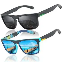 Produktbild: LEDING&BEST Sonnenbrille für Herren Damen Polarisierte/Radfahren Golfen Fahren Angeln Klettern Vintage-Brille Outdoor-Sportarten Strand Sonnenbrillen