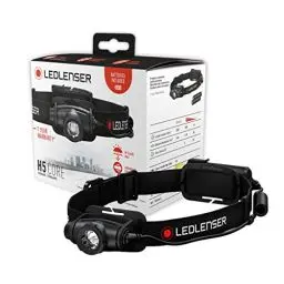 Produktbild: Ledlenser H5 Core Stirnlampe LED, 350 Lumen, wasserdicht IP67, fokussierbar, schwenkbar, stufenlos dimmbar, 2xAA batteriebetrieben, Leuchtweite 160m, inkl. Batterien, Headlamp
