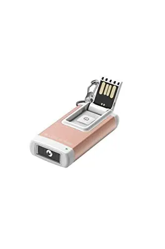 Produktbild: Ledlenser K4R Schlüsselbundleuchte, 120 Lumen, 25 Meter Leuchtweite, 3,5 Stunden Leuchtdauer, wiederaufladbar, inkl. USB-Ladekabel (Gold)