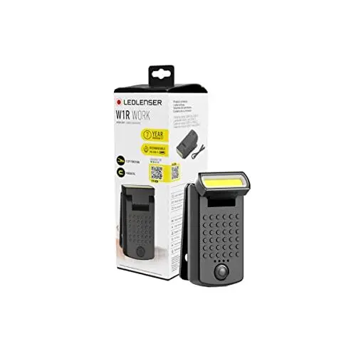 Produktbild: Ledlenser W1R Work Taschenlampe LED aufladbar | LED Lampe mit 220 Lumen | aufladbare Werkstattlampe und KFZ Werkzeug in einem | Lampe zum Arbeiten mit 7 Stunden Leuchtdauer | Baulampe | Handlampe