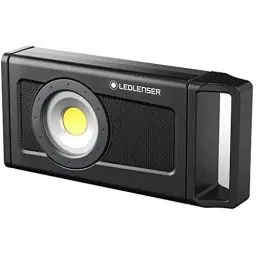 Produktbild: Ledlenser IF4R Music LED Baustrahler, Aufladbar, Kabellos, IP54, 2500 Lumen, Bluetooth Lautsprecher, Flexibler StandfuÃŸ Mit Magnet, Stativhalterung, Arbeitsleuchte, Flutlicht