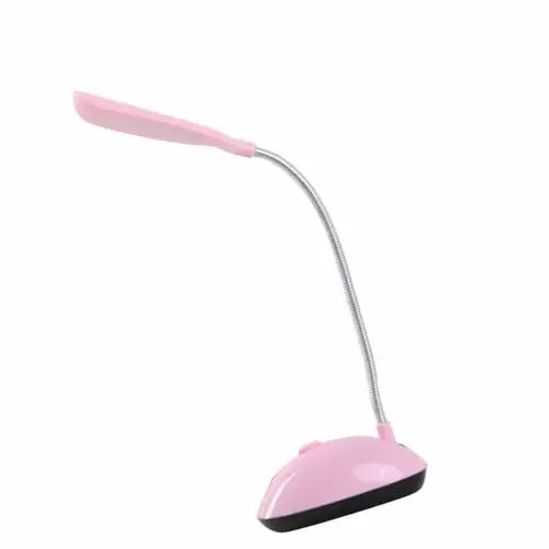 Produktbild: LED-Schreibtischlampe, Klappbar, Verstellbar, Augenschonend, Leselampe, Arbeitszimmer, Schlafzimmer, Büro (PINK)