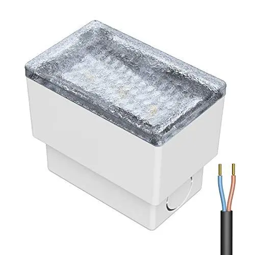 Produktbild: ledscom.de LED Pflasterstein Bodeneinbauleuchte CUS für außen, IP67, eckig, 8 x 5cm, kaltweiß