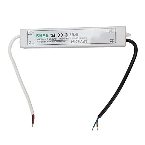 Produktbild: LED-Treiber, IP67, Wasserdicht, Netzteil, Transformator, Adapter, 24 V, Niederspannungsausgang für Lampen und Überwachungskameras (LPV-20W-24V 0,84A)