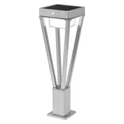 Produktbild: LEDVANCE ENDURA SOLAR BOUQUET GARDEN SENSOR 50cm – moderne solar Wegeleuchte mit Bewegungsmelder, außenTerrassenbeleuchtung und Gartenleuchte, 6W, 3000K, 200 - 550 Lumen, IP44, silber