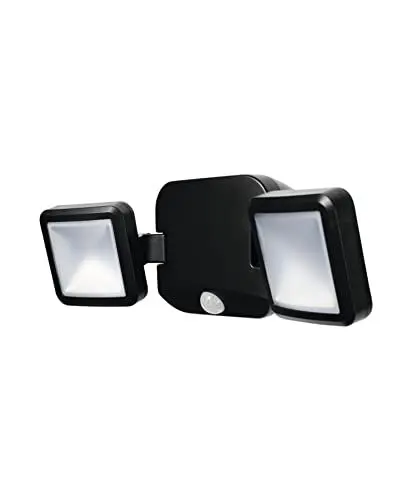 Produktbild: LEDVANCE LED Wand- und Deckenleuchte, Leuchte für Außenanwendungen, Kaltweiß, Battery LED Spotlight Double, Schwarz