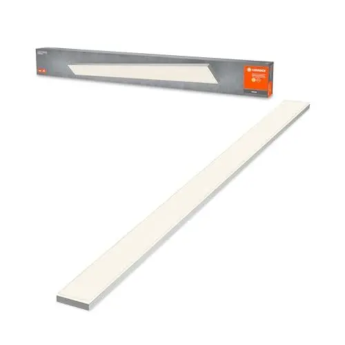 Produktbild: LEDVANCE Wand-und Deckenleuchte, Rahmenlose Panel Leuchte für Innen, Warmweiß (3000K), 35W, 1200mm x 100mm, PLANON FRAMELESS, 4058075470699, 120cm x 10cm